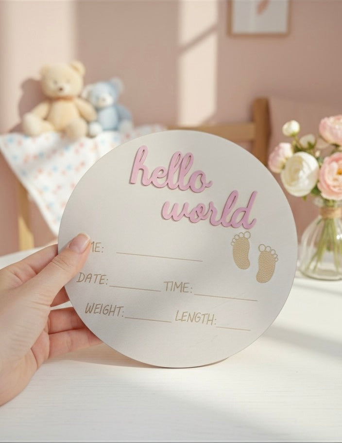Birth Announcement disc
